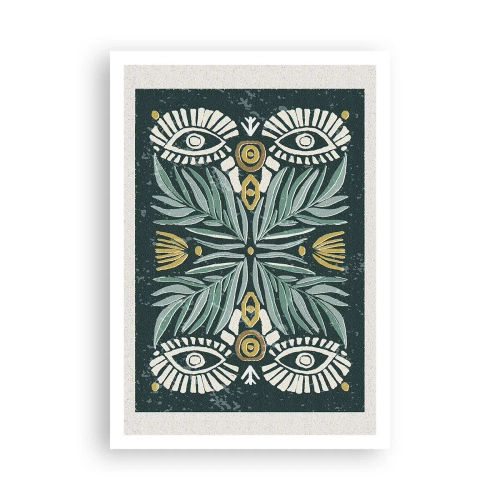 Affiche - Poster - Comme une découpe folklorique - 70x100 cm