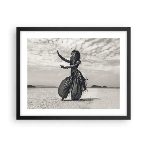Affiche dans un cadre noir - Poster - Danse des îles du sud - 50x40 cm