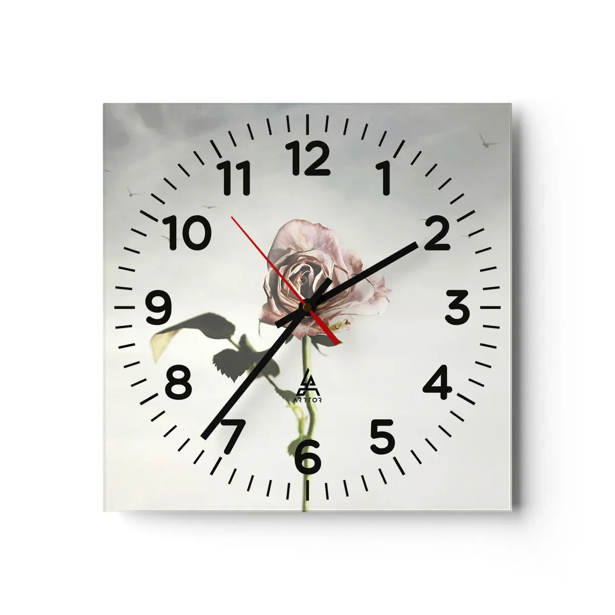 Horloge murale - Pendule murale - Bonjour de printemps - 40x40 cm