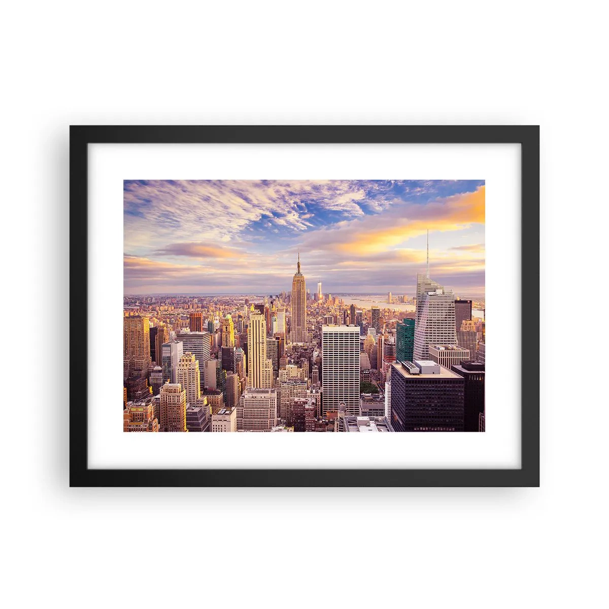 Affiche dans un cadre noir - Poster - Atteindre les nuages ​​eux-mêmes - 40x30 cm