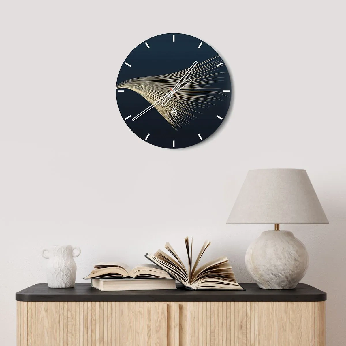 Horloge murale - Pendule murale - Comme les cheveux d'un ange - 30x30 cm