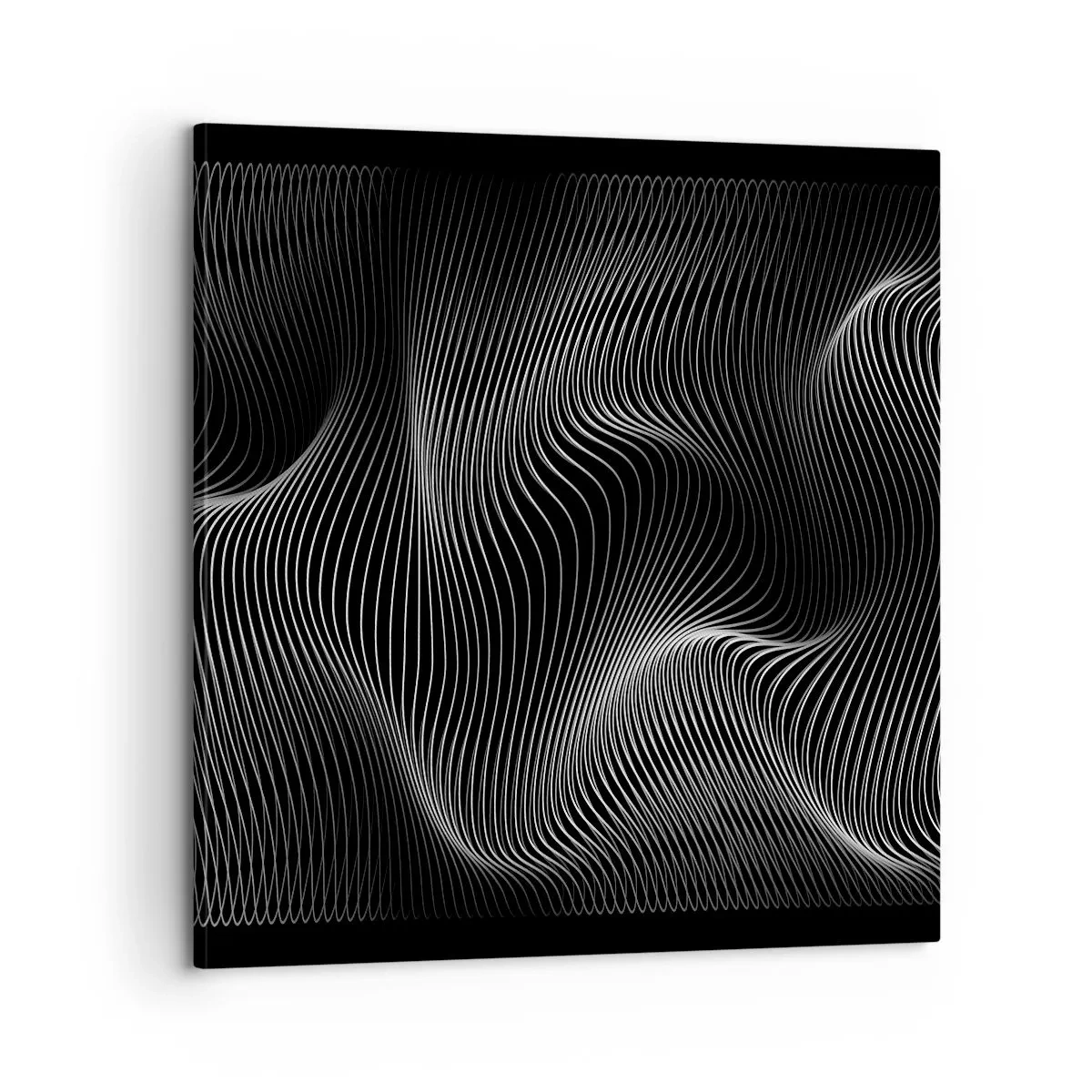 Impression sur toile - Image sur toile - Danse de lumière dans l'espace - 60x60 cm