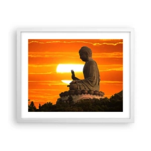 Affiche dans un cadre blanc - Poster - Aucune peur du monde - 50x40 cm