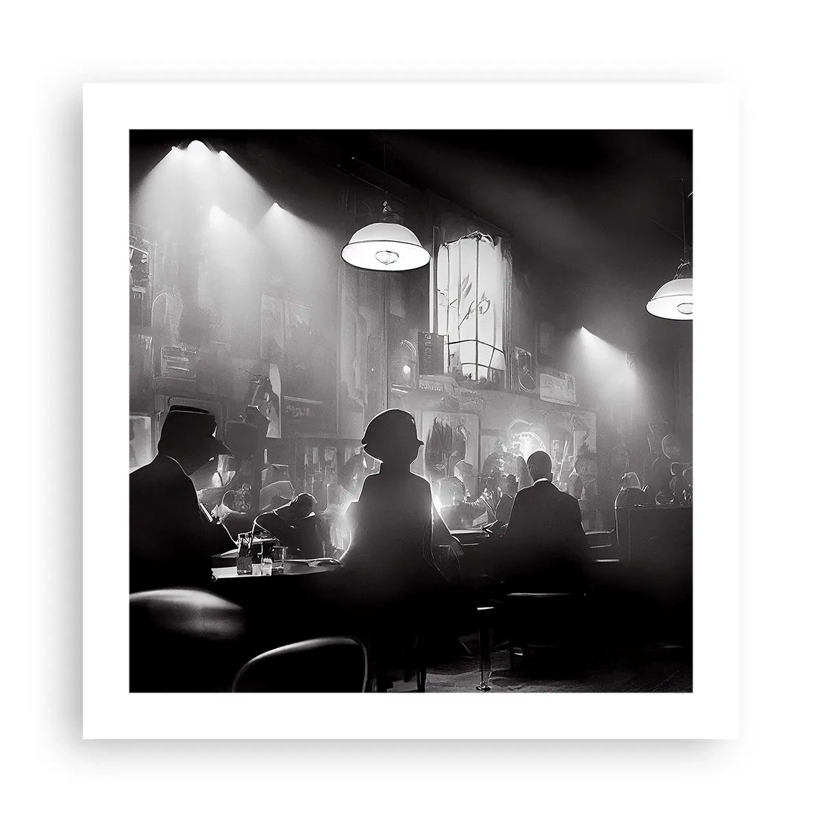 Affiche - Poster - Dans une ambiance jazz - 50x50 cm