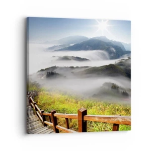 Impression sur toile - Image sur toile - Tissé d'éblouissement et de brouillard - 30x30 cm