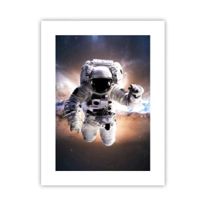 Affiche - Poster - Salutations de l'espace - 30x40 cm