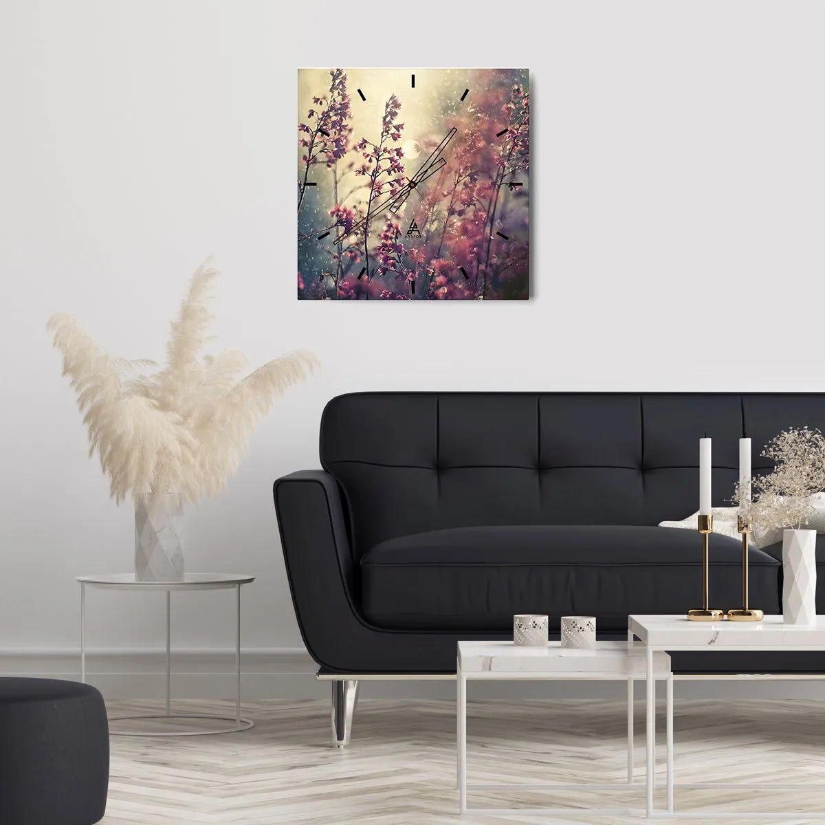 Horloge murale - Pendule murale - Jardin secret - 30x30 cm