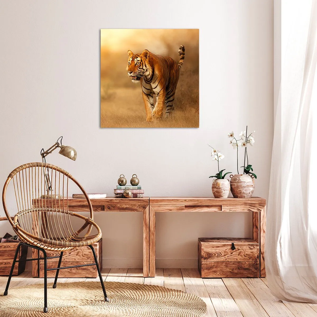 Impression sur toile - Image sur toile - Avant l'attaque - 40x40 cm