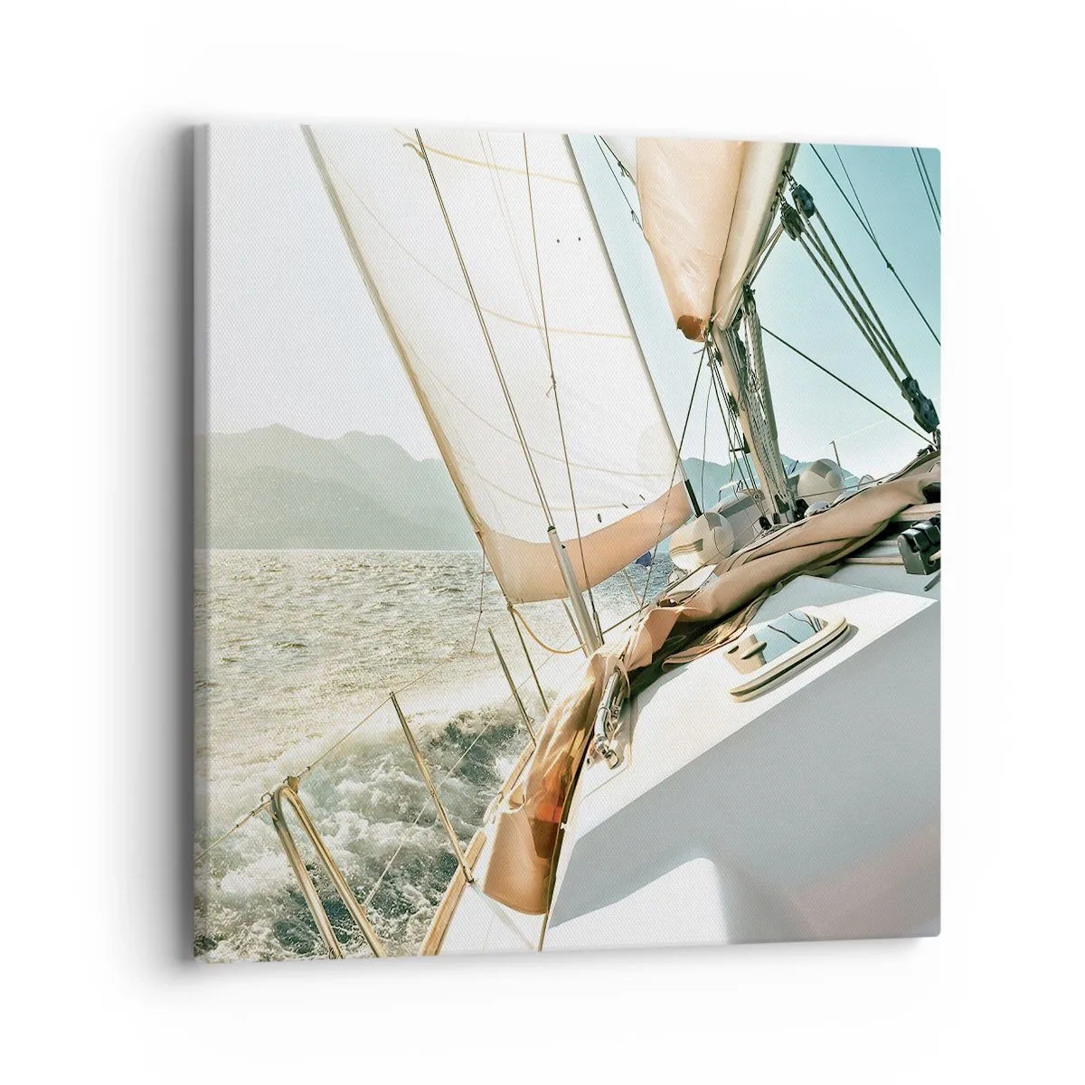 Impression sur toile - Image sur toile - Toutes voiles dehors - 40x40 cm