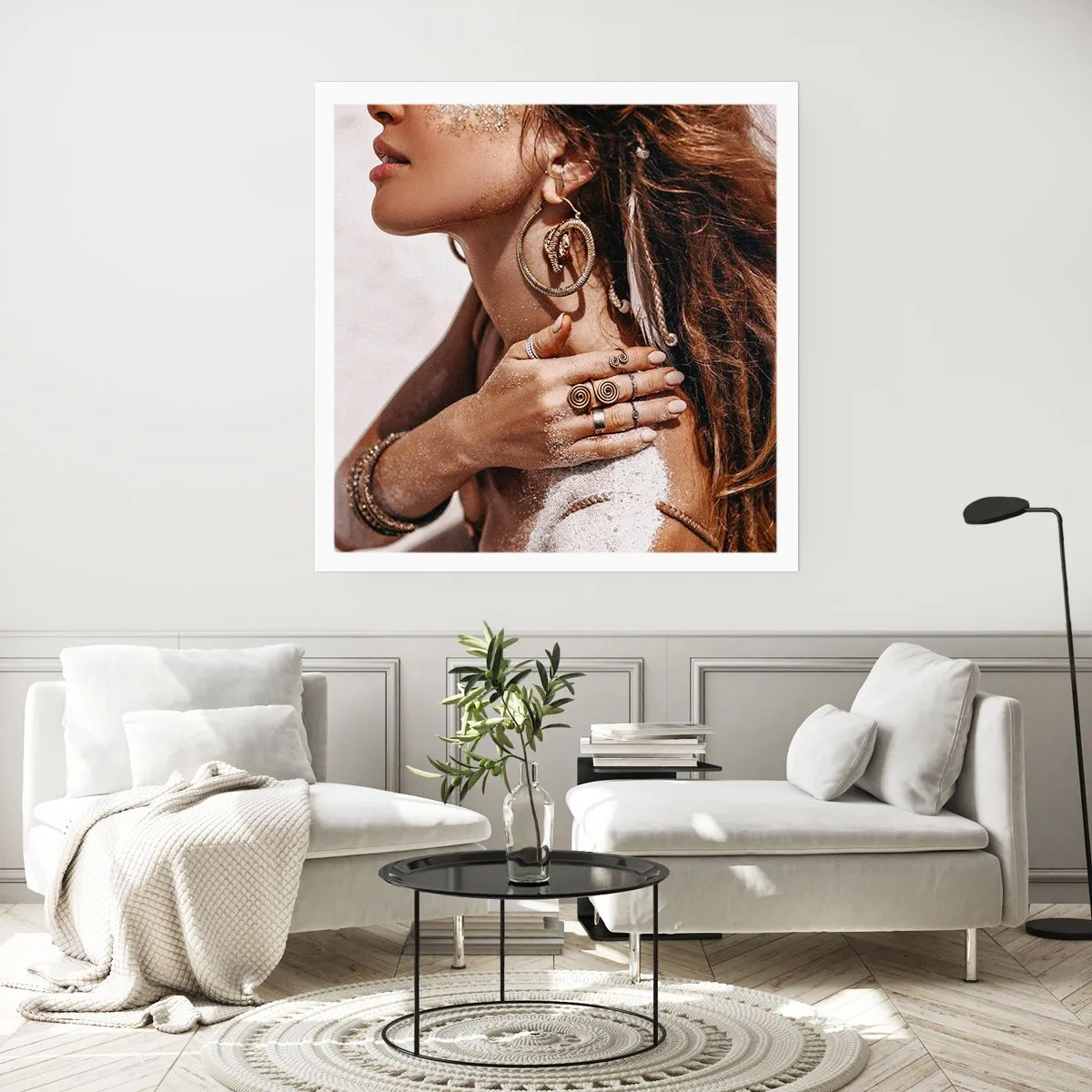 Affiche - Poster - Reine des plages sauvages - 40x40 cm