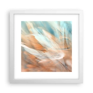 Affiche dans un cadre blanc - Poster - Au pays de la douceur - 30x30 cm