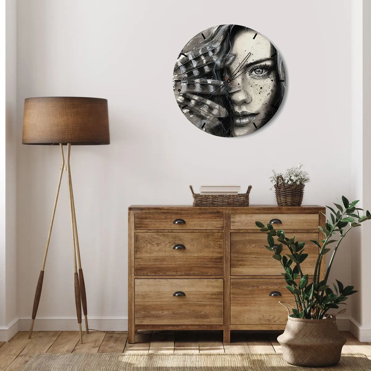 Horloge murale - Pendule murale - Beauté sauvage - 40x40 cm