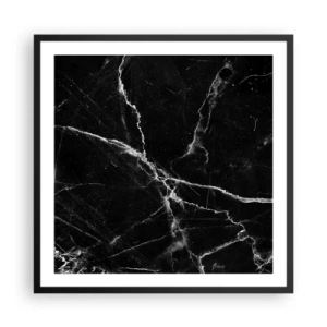 Affiche dans un cadre noir - Poster - La vie secrète de la pierre - 60x60 cm