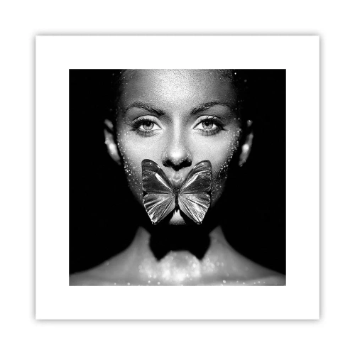 Affiche - Poster - Baiser papillon - 30x30 cm