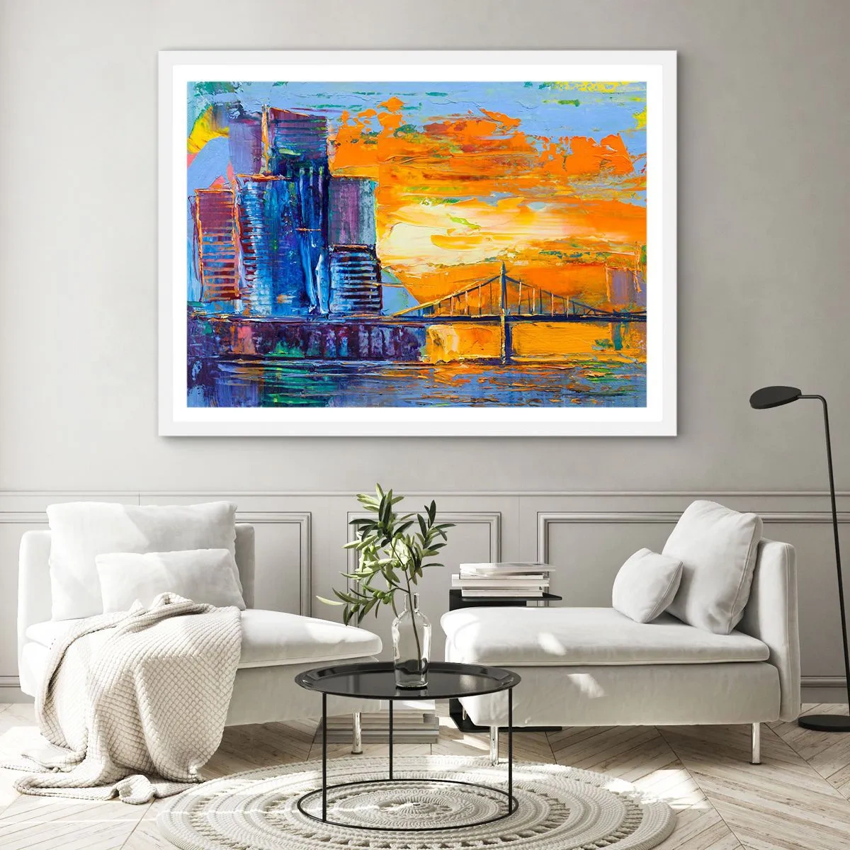 Affiche dans un cadre blanc - Poster - Culture et nature - 40x30 cm