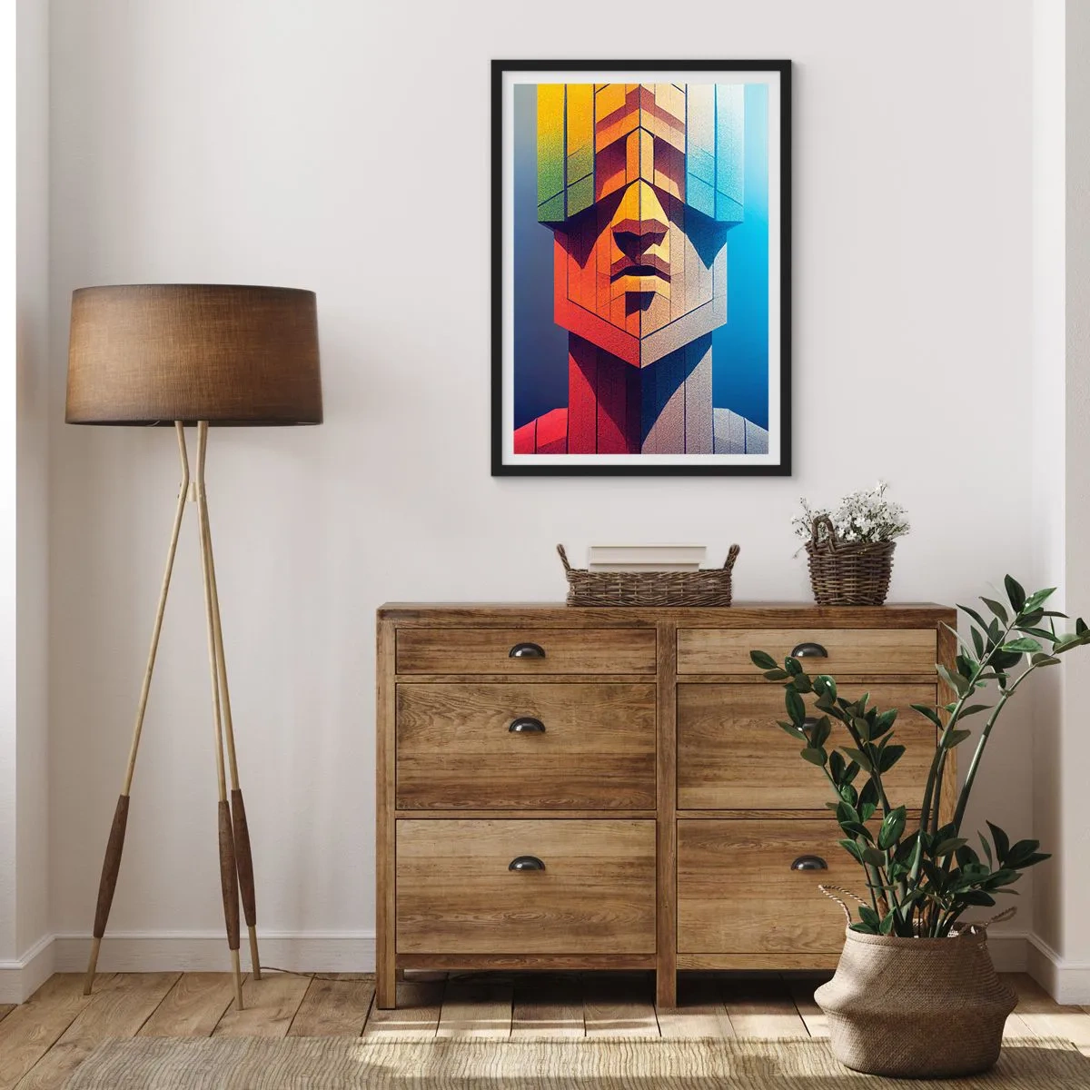 Affiche dans un cadre noir - Poster - Un homme de principes - 40x50 cm