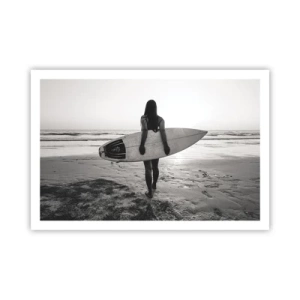 Affiche - Poster - Fille des vagues de la mer - 91x61 cm