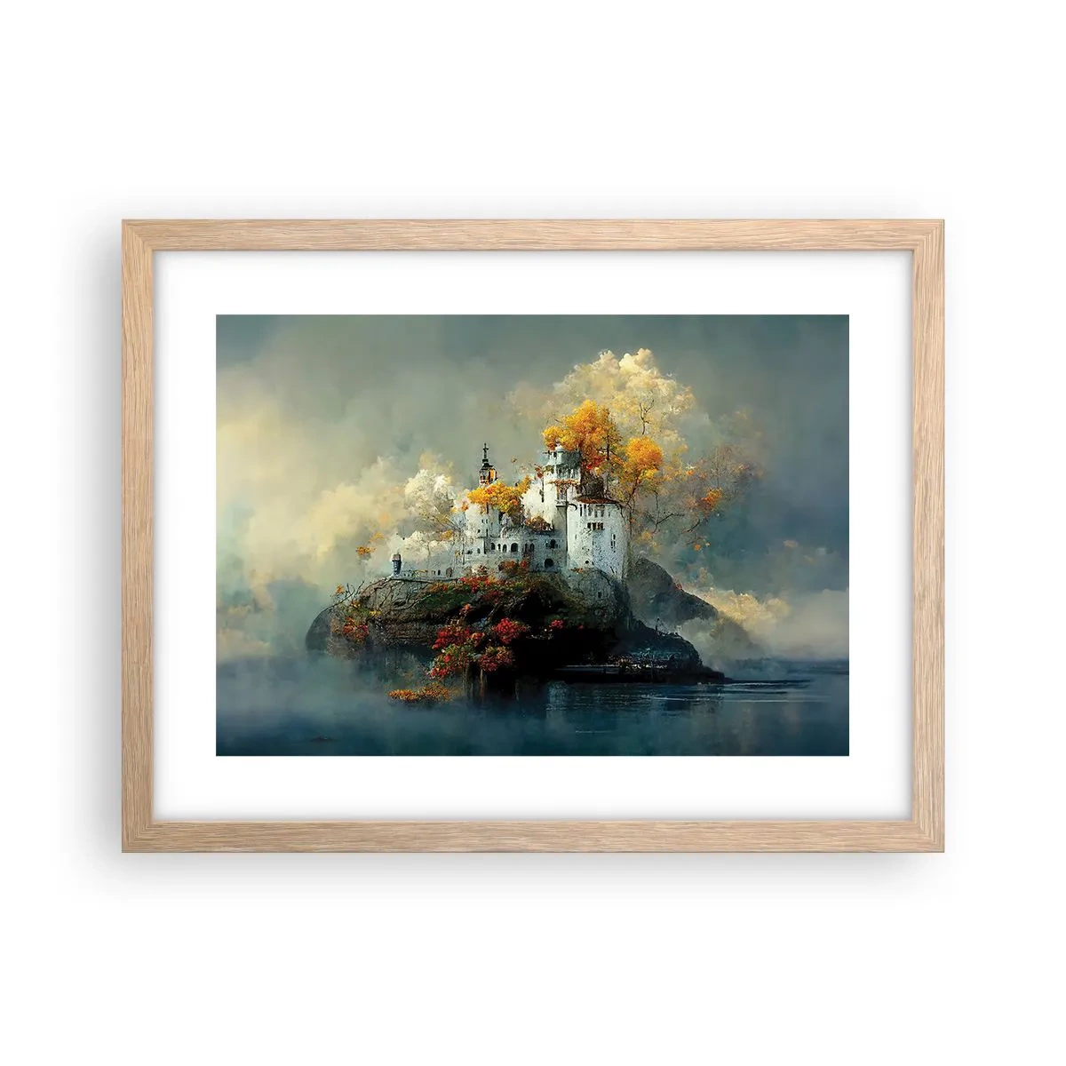 Affiche dans un chêne clair - Poster - Le début d'une histoire romantique - 40x30 cm