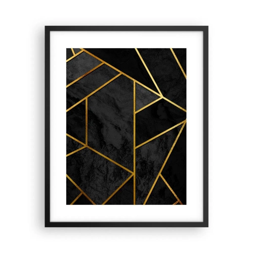Affiche dans un cadre noir - Poster - Obscurité et éclat - 40x50 cm