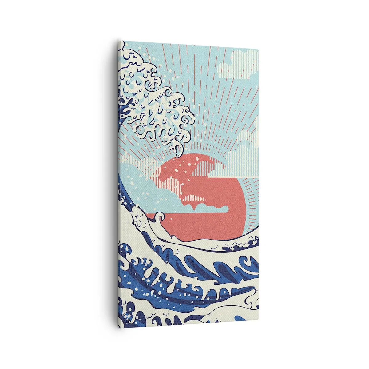 Impression sur toile - Image sur toile - D'une inspiration japonnaise - 55x100 cm