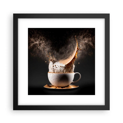 Affiche dans un cadre noir - Poster - Une explosion de saveur - 30x30 cm