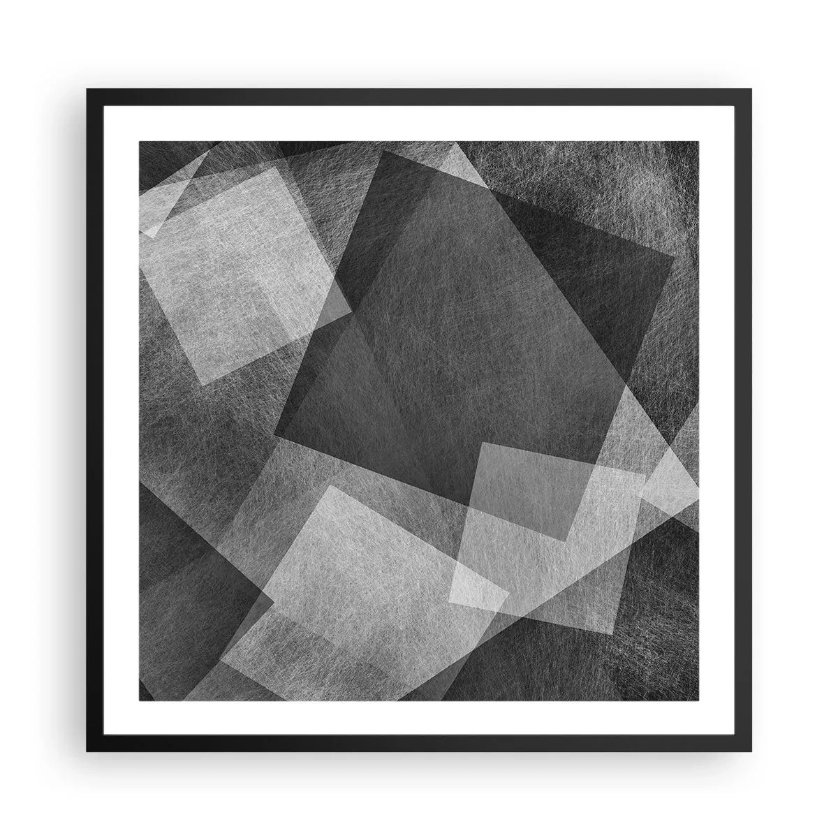 Affiche dans un cadre noir - Poster - Le symbole éternel de durabilité et d'ordre - 60x60 cm