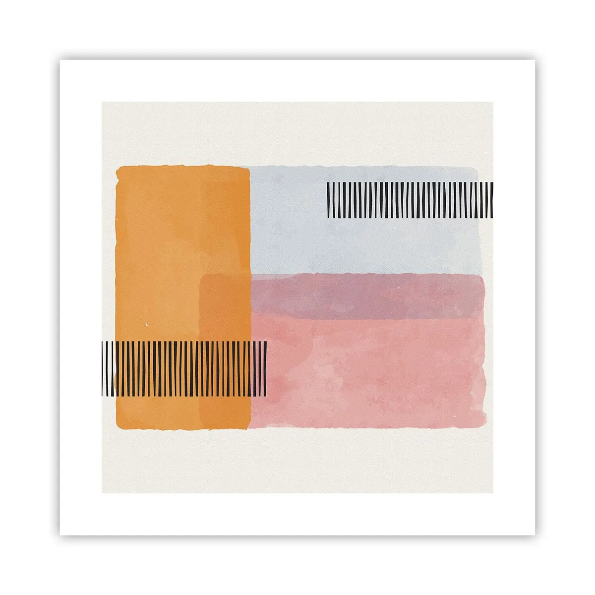 Affiche - Poster - D'un coin à l'autre - 40x40 cm