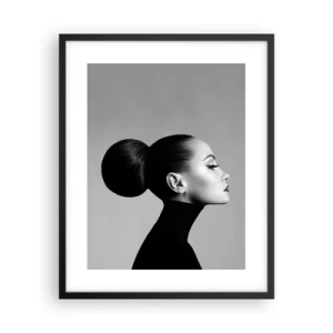 Affiche dans un cadre noir - Poster - Néfertiti moderne - 40x50 cm