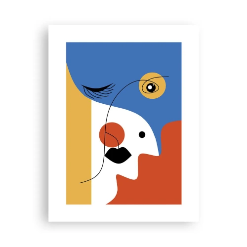 Affiche - Poster - Portrait déconstruit - 30x40 cm