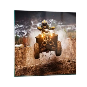 Impression sur verre - Image sur verre - No risk no fun - 70x70 cm