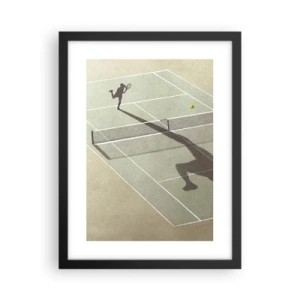 Affiche dans un cadre noir - Poster - Dépassement de soi - 30x40 cm