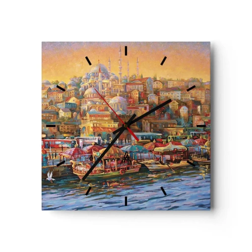 Horloge murale - Pendule murale - Conte d'Istanbul - 40x40 cm
