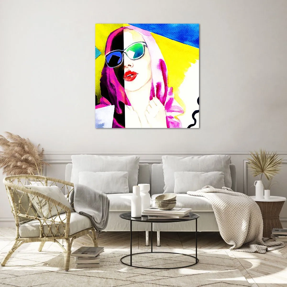 Impression sur verre - Image sur verre - je ne suis pas blanche et je ne suis pas noire - 60x60 cm