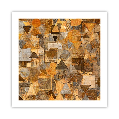 Affiche - Poster - Le monde en forme - 50x50 cm