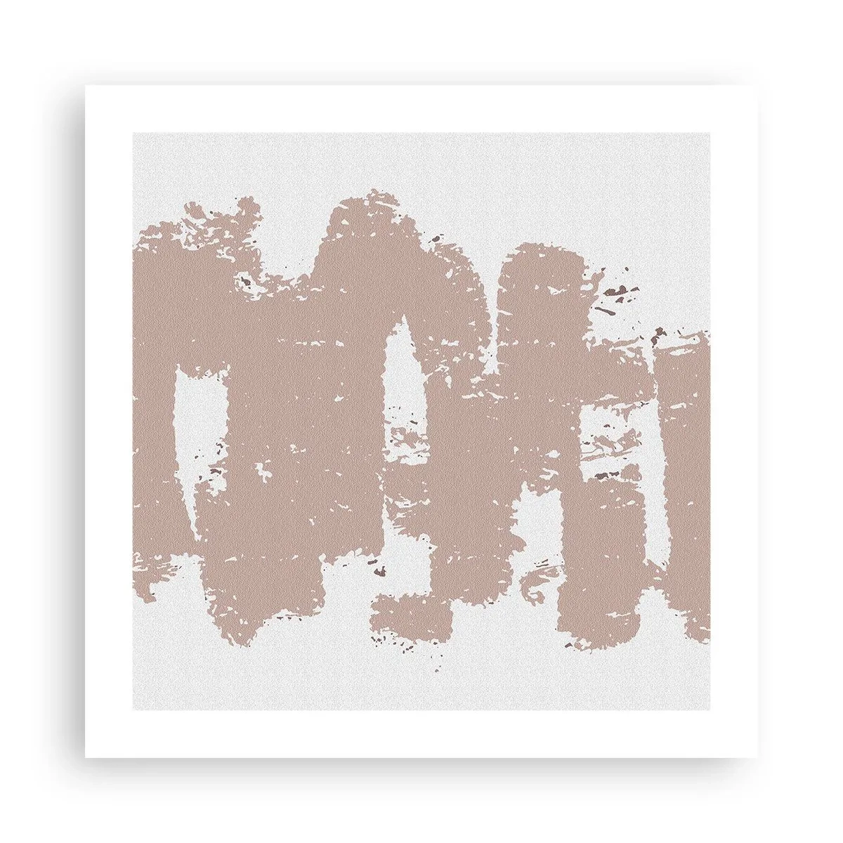 Affiche - Poster - Abstraction en rose tendre - 50x50 cm