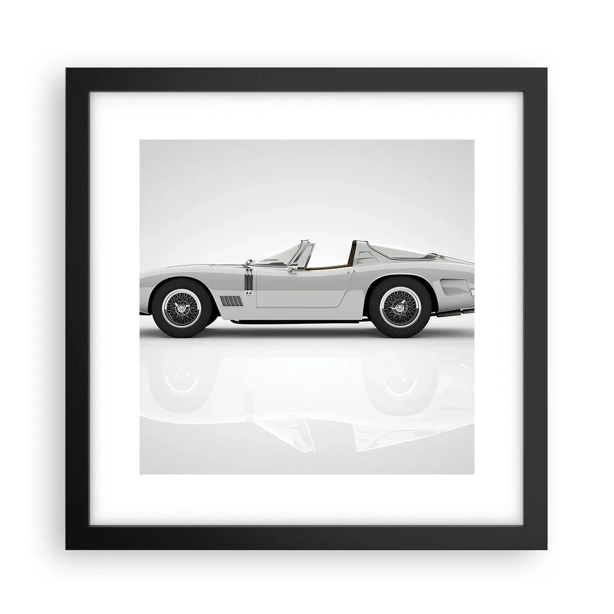 Affiche dans un cadre noir - Poster - Promesse de plaisir - 30x30 cm