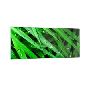 Impression sur verre - Image sur verre - Jouez dans le vert - 100x40 cm