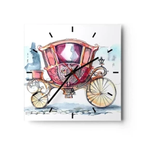 Horloge murale - Pendule murale - À un mariage ou à un bal ? - 40x40 cm