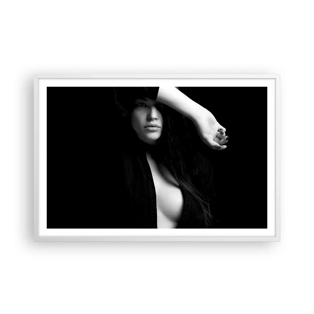 Affiche dans un cadre blanc - Poster - École de séduction - 91x61 cm