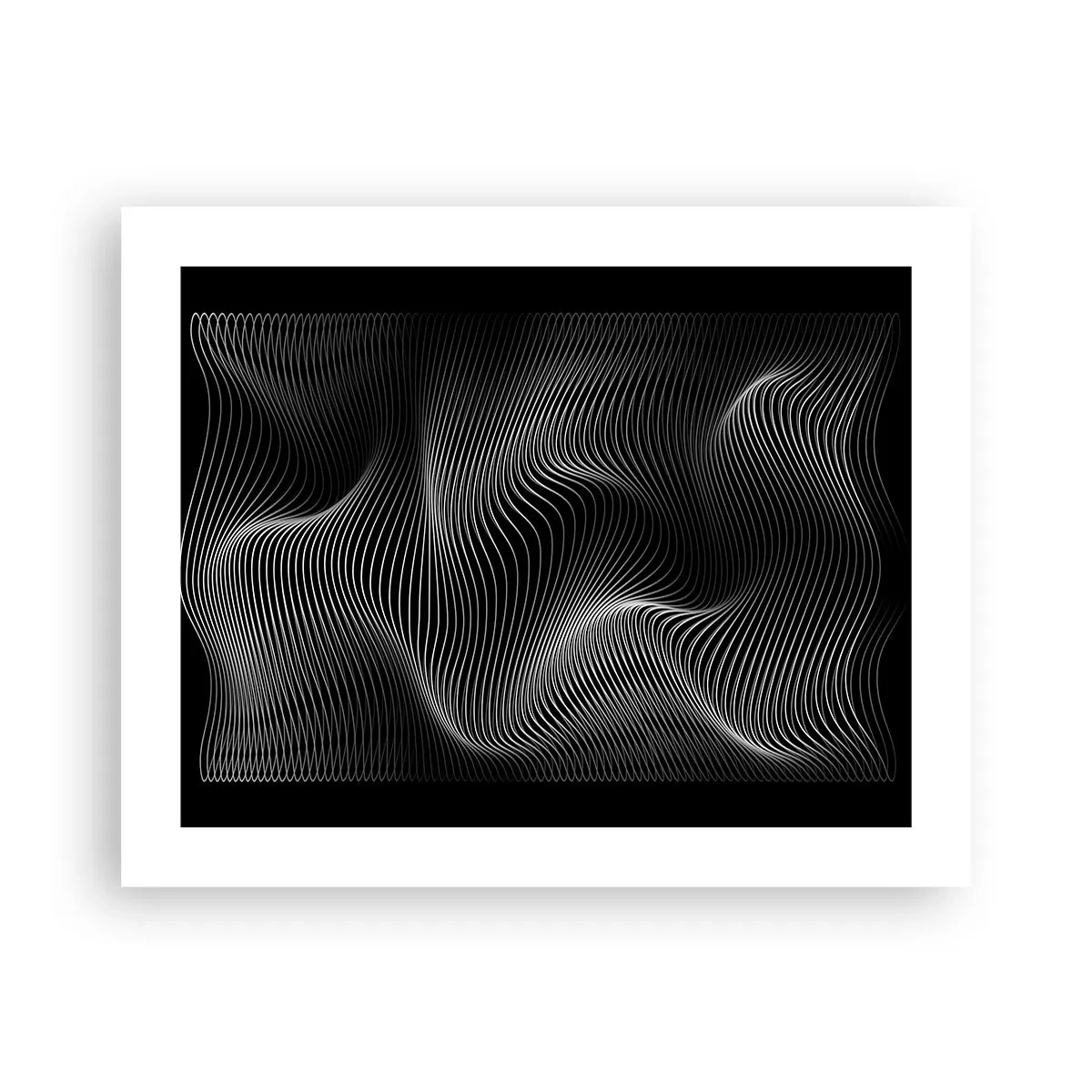 Affiche - Poster - Danse de lumière dans l'espace - 50x40 cm