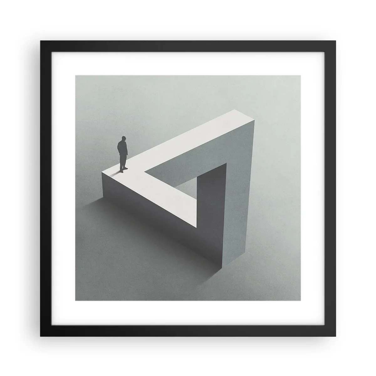 Affiche dans un cadre noir - Poster - Mais c'est possible - 40x40 cm