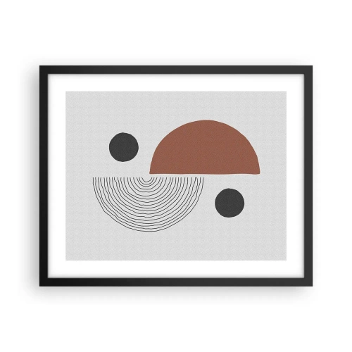 Affiche dans un cadre noir - Poster - Perfection de la roue - 50x40 cm