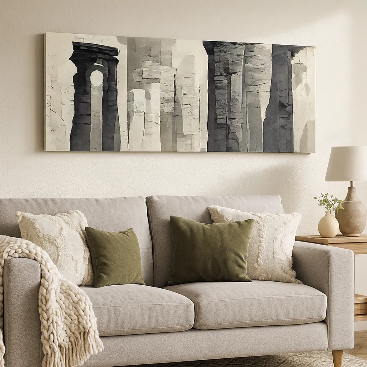 Impression sur toile - Image sur toile - La majesté de l'Antiquité - 30x30 cm