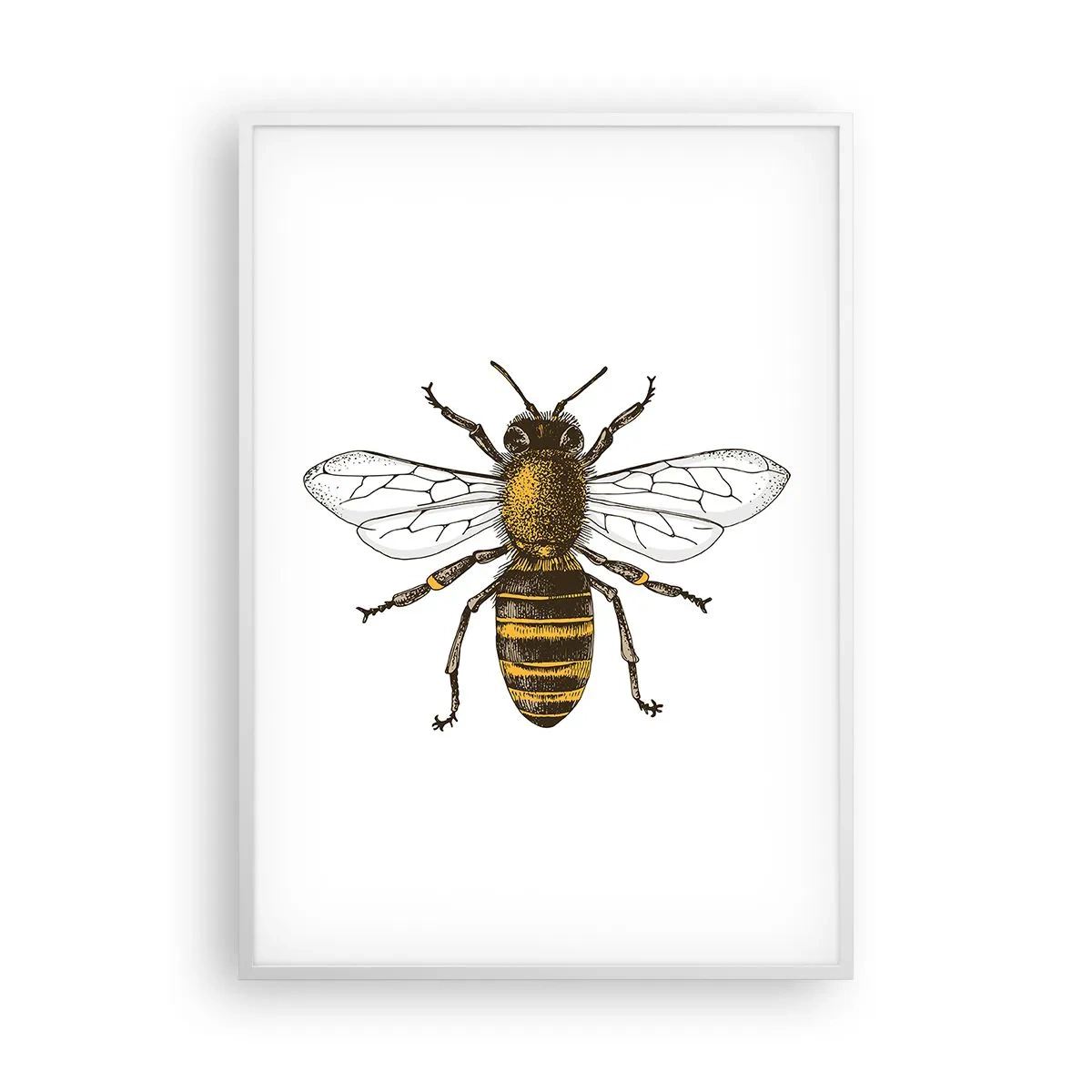 Affiche dans un cadre blanc - Poster - Belle et bonne - 70x100 cm