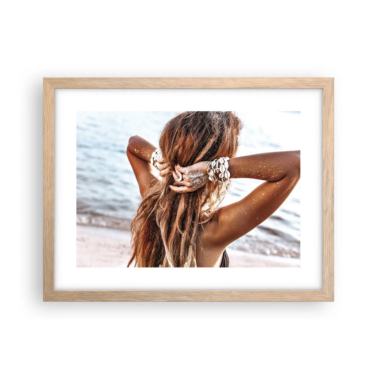 Affiche dans un chêne clair - Poster - La soeur de l'eau et du soleil - 40x30 cm