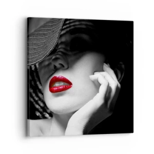 Impression sur toile - Image sur toile - Étude écarlate - 30x30 cm