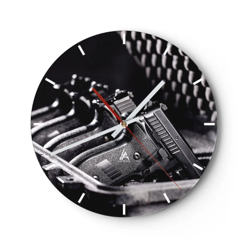 Horloge murale - Pendule murale - Sport masculin - 40x40 cm