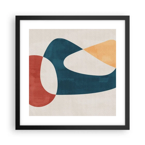 Affiche dans un cadre noir - Poster - Influences et métamorphoses - 40x40 cm