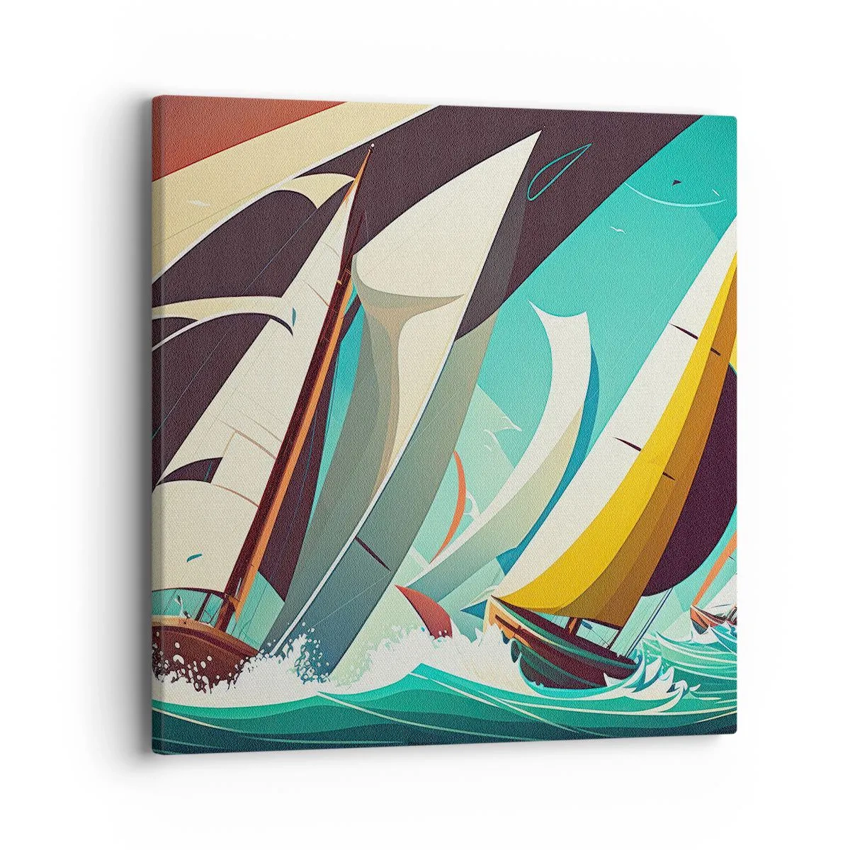 Impression sur toile - Image sur toile - Bonne chance avec les éléments - 40x40 cm