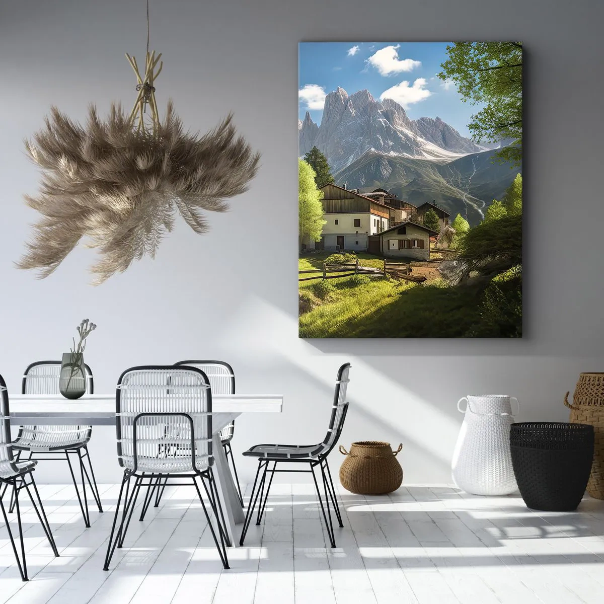 Impression sur toile - Image sur toile - Idylle alpine - 55x100 cm